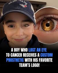 At only 8 years old, Logan Dorna is a young Canadian boy who lost his left  eye to a rare childhood cancer and now wears a very special prosthetic —  one that