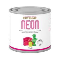 Neon pink wall paint hot bedroom colors for interior glitter. Rust Oleum Neon Pink Paint 125ml Homebase