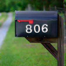 It is not our actual location address. Jetec 40 Pieces Mailbox Numbers Self Adhesive Door Address Numbers Door House Numbers 0 To 9 3d Radian Number For Door House Mailbox Street Address Sign 2 X 1 2 Inch Golden Mailboxes