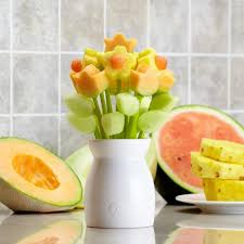 Joie Flower Power Food Decoration Vase W Tools Set 16 White Kitchen Stuff Plus Food Decoration Fruit Arrangements Pretty Food