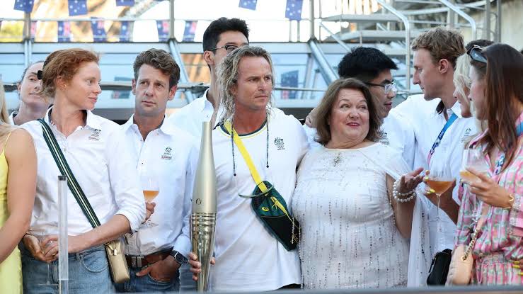 Gina Rinehart hosts Aussie Olympians on Paris river cruise | news.com.au — Australia's leading news site for latest headlines