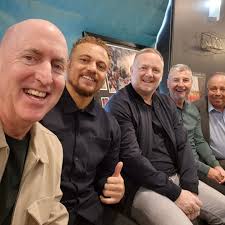 Thanks to Milnrow Cricket Club (and Mark) for a great welcome. It was a  brilliant Sunday afternoon spent in the company of these United Legends ...  and John Stiles. 🎤 #premiereevents #davidmay #