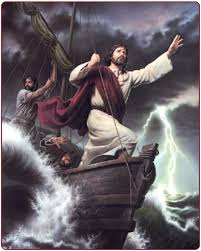 Image result for images jesus asleep on the boat