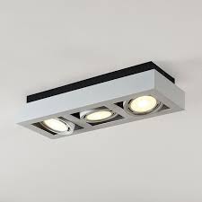 Led deckenstrahler einbaustrahler schwenkbar gu10 230v cob smd deckenspots 3. Led Deckenstrahler Ronka Gu10 3 Fl Weiss Kaufen Lampenwelt De