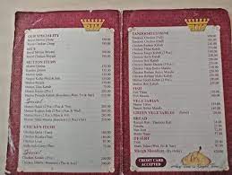 Paradise indian takeaway is by far the largest takeaway place in auckland. Menu Card Picture Of Royal Indian Hotel Restaurant Kolkata Calcutta Tripadvisor
