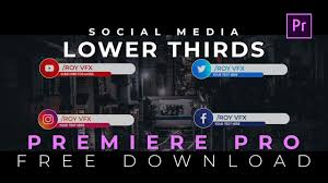 Best 7 social media premiere pro video templates. Free Social Media Lower Third Templates For Adobe Premiere Pro Motion Graphic Template Youtube