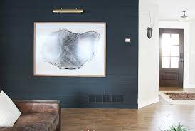 A pallet wall can be used as a great accent wall. A Dark Shiplap Accent Wall For Under 75 Chris Loves Julia