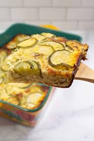 Remove the foil, top with panko and bake uncovered for an additional 5 minutes or until cheese is melted and bubbling and the zucchini is al tender crisp. Cheesy Zucchini Casserole Low Carb And Keto Friendly