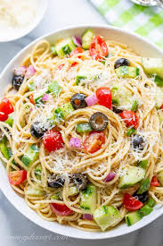 Then, sprinkle the salad supreme. Spaghetti Salad Recipe Saving Room For Dessert