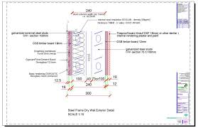 Rigid board, made from fiberglass, would be the best option for roofs and basements as the high insulation rating allows it to. Steel Frame Dry Wall Exterior Detail