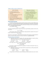 Molecularity =2, Rate =K[Hi]0 And Order =0Qive The Differences Between M..