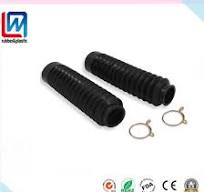 Black Rubber Dust Cover Flexibility Corrugated Rubber Sleeve Bellows for Auto Machinery
