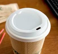 EcoChoice Translucent Compostable Paper Hot Cup Lid for 10-24 oz. Standard  Cups and 8 oz. Squat Cups - 1,000/Case