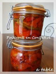 Conserve De Poivrons A L Huile D Olive A Table Recettes De Cuisine Cuisine Et Boissons Poivrons En Conserve