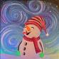 $5 OFF! Swirly Snowman in Black Lights! event image