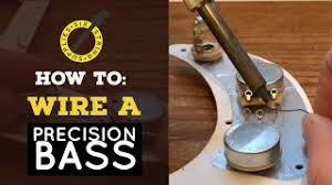 Qui possede ce modele de fender ? Precision Bass Wiring How To Wire A Precision Bass Youtube