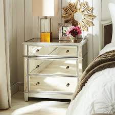 Oversized Hayworth Mirrored Silver 3 Drawer Dresser Mirrored Bedroom Furniture Bedroom Furniture Furniture