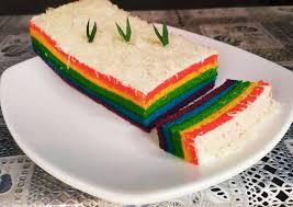 Resep tips kue baking pan terbaru anti bantat. Cara Memasak Rainbow Cake Kukus 2 Telur Takaran Sendok Yang Gurih