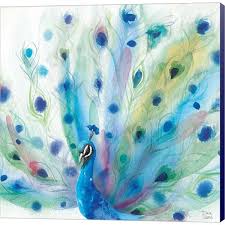 Dina June 'Peacock Glory V' Canvas Art