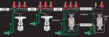 Here is what i have i know it is easiest to go 12/3 between the switches, but to do that i would have to cut into the insulated wall and then patch it up, but would like to avoid that. 31 Common Household Circuit Wirings You Can Use For Your Home 3