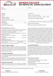 Voitures d'occasion récentes entre particuliers. Mandat Exclusif De Vente De Vehicule Neuf Artauto Fr