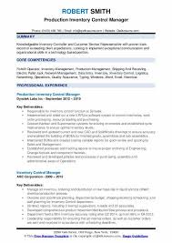 It allows you to here you can find the changelog of small business inventory control pro since it was posted on our. Inventory Control Manager Resume Samples Qwikresume