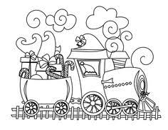 Coloring pages for kids and adults, play free coloring pages for kids and adults. Christmas Train Coloring Pages Coloring And Drawing