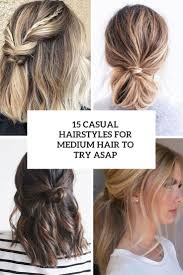 Slicked back hairstyles can transform medium length to long hair into a classy and polished style for men. 15 Casual Hairstyles For Medium Hair To Try Asap Styleoholic