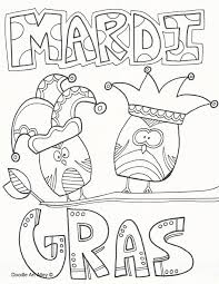 This page features the top 10 mardi . Mardi Gras Coloring Pages Doodle Art Alley
