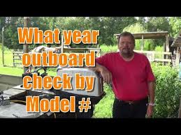 evinrude year by model number