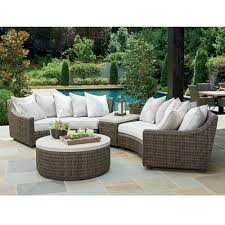 Maybe you would like to learn more about one of these? Tommy Bahama Cypress Point Curved Wicker Outdoor Sectional With Wedge Table Tb Cypresspoint Set4
