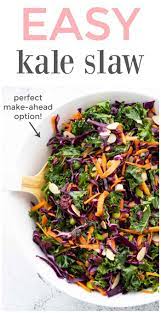 Kale Salad With Cranberries Haute Healthy Living Recipe Yummy Salad Recipes Healthy Homemade Recipes Delicious Salads