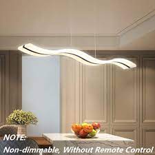 Why is it important to have ceiling lights? 38w Modern Wave Led Pendant Light Dimmable Fixture Ceiling Light Contemporary Chandelier Hanging Light Fixture For Living Room Restaurant Dining Table Bedroom With Remote Control Walmart Com Walmart Com