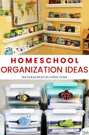 Do you homeschool in a small space? The Best Homeschool Organization Ideas That Work For Everyone Natural Beach Living