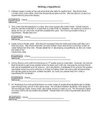A worksheet is a question sheet that you are given to work out the answers. Hypothesis Worksheet By Obermeyer Science Teachers Pay Teachers