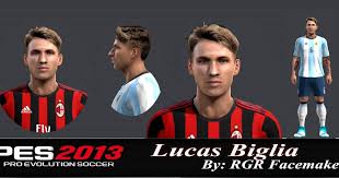 Join the discussion or compare with others! Ultigamerz Pes 2013 Lucas Biglia Argentina Ac Milan Face