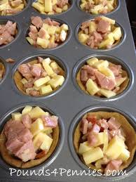 Ham And Cheese Muffin Tin Meal Leftover Ham Recipes Recipes Food