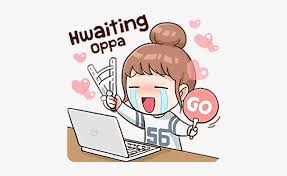 Hand painting source template, south korea cartoon icon, korea border, frame, text. Cute Love Stickers Korean Png Fangirl Kpop Hwaiting Oppa Free Transparent Png Download Pngkey