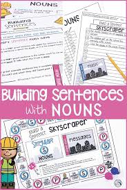 Building Sentences Singular Plural Nouns Improve Writing Skills Grammar Skills Nouns