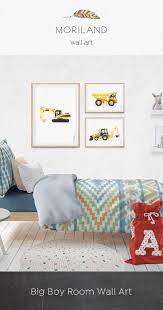 Excavator Print Digger Art Construction Print Toddler Room Etsy In 2021 Boys Room Decor Boys Room Wall Art Kid Room Decor