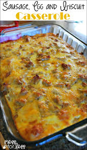 Add the milk, mustard, salt, and pepper, and stir until combined. The Best Sausage Egg And Biscuit Breakfast Casserole Mess For Less