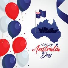 Happy Australia Day With Map And Flag Australia Vector Illustration Australia Australian Flag Png And Vector With Transparent Background For Free Download Happy Australia Day Australia Day Animated Christmas Card