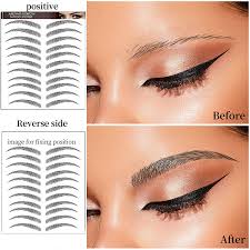 Eyebrow tattooing is a permanent procedure for life that slightly fades and slightly color change. Buy Aresvns Tattoo Eyebrows 66 Pairs Newly Improved Good Looking Eyebrows Tattoo Sticker Realistic Imitation Eyebrows Tattoo Popular Black Eyebrow For Women Girls Waterproof And Long Lasting 3 5 Days Online In Taiwan B08jyfg8vm