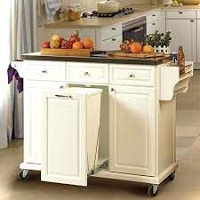 Find the perfect kitchen & dining furnishings at hayneedle, where you can buy online while you explore our room designs and curated looks for tips, ideas & inspiration to help you along the way. Kitchen Island Cart With Trash Bin Https Www Otoseriilan Com Building A Kitchen White Kitchen Cart Portable Kitchen Island