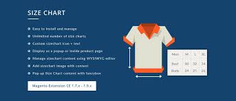 Magento Size Chart Extension Size Guide Magento Extension