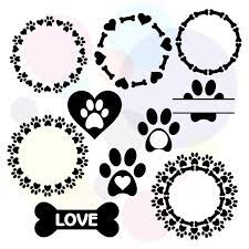 Download Dog Monogram Svg Love Dog Svg Paw Svg Circle Monoram Round Etsy Hand Lettering Tutorial Free Monogram Fonts Paw Print