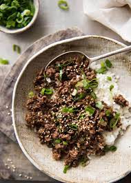 Asian Beef Bowls Super Quick Recipe Asian Beef Beef Bowls Minced Beef Recipes