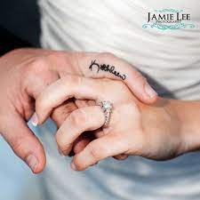 Wedding Ring Tattoos With Names Nail Art Tattoo Tattoo Wedding Rings Ring Finger Tattoos Wedding Ring Tattoo