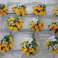 7 kuntum bunga hydrangea 4. Diy Gubahan Dulang Hantaran