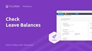 An employee is entitled to paid annual leave of: 07 Check Leave Balances Malaysia Demo Video With Voiceover Talenox Youtube